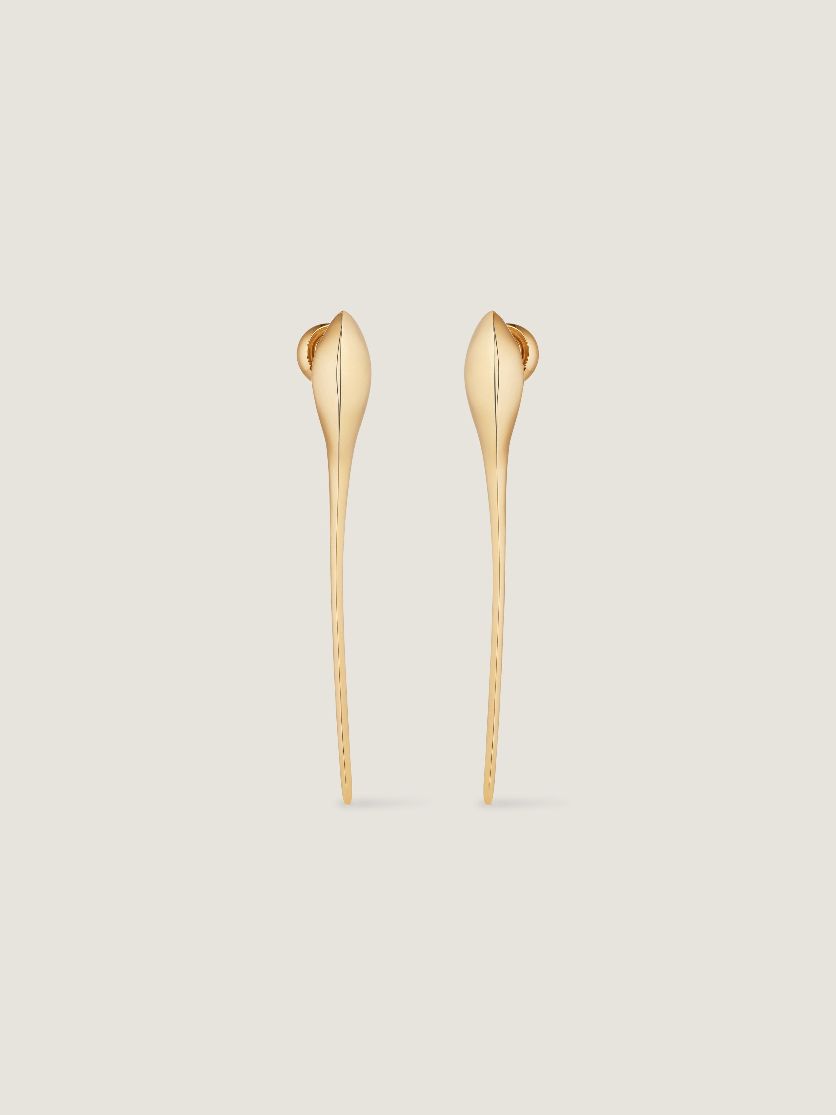 Maple Seed earrings in metal